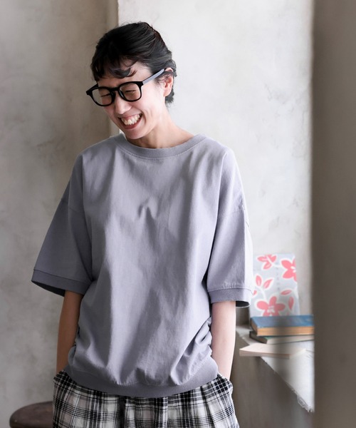 soulberry(ソウルベリー)の「イチモク!な、無地Tシャツ(Tシャツ/カットソー・レディース・スミクロ/キャメル/プラム/キナリ・LL/L/4L/3L/M)」の10枚目の写真