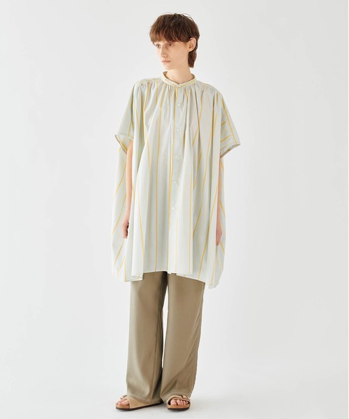 DANTON(ダントン)の「DANTON | キュプラツイル イージーペインターパンツ WOMEN(その他パンツ・レディース・チャコール/ライトグリーン/グレー・36)」の2枚目の写真