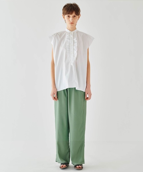 DANTON(ダントン)の「DANTON | キュプラツイル イージーペインターパンツ WOMEN(その他パンツ・レディース・チャコール/ライトグリーン/グレー・36)」の15枚目の写真