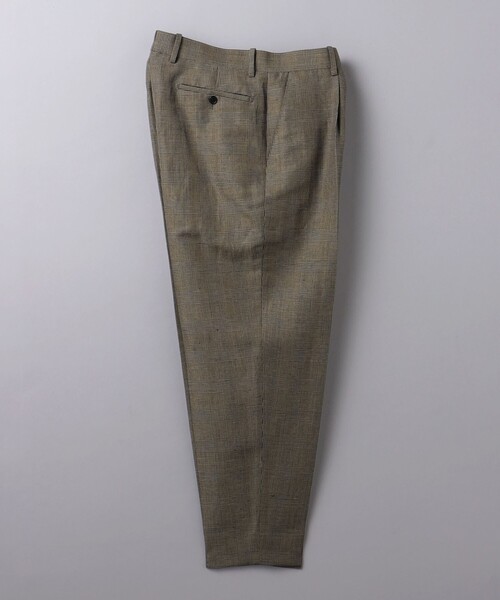 SOVEREIGN（ソブリン）の「＜SOVEREIGN＞グレンプレイド センタークリース 1プリーツパンツ RELAX MODEL（スラックス・メンズ・ブラウン・S/M/L/XL）」の6枚目の写真