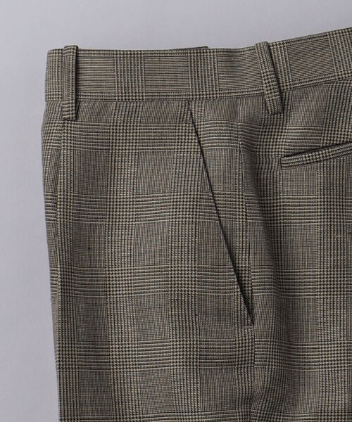 SOVEREIGN（ソブリン）の「＜SOVEREIGN＞グレンプレイド センタークリース 1プリーツパンツ RELAX MODEL（スラックス・メンズ・ブラウン・S/M/L/XL）」の7枚目の写真