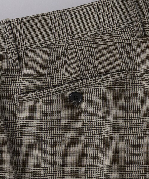 SOVEREIGN（ソブリン）の「＜SOVEREIGN＞グレンプレイド センタークリース 1プリーツパンツ RELAX MODEL（スラックス・メンズ・ブラウン・S/M/L/XL）」の10枚目の写真