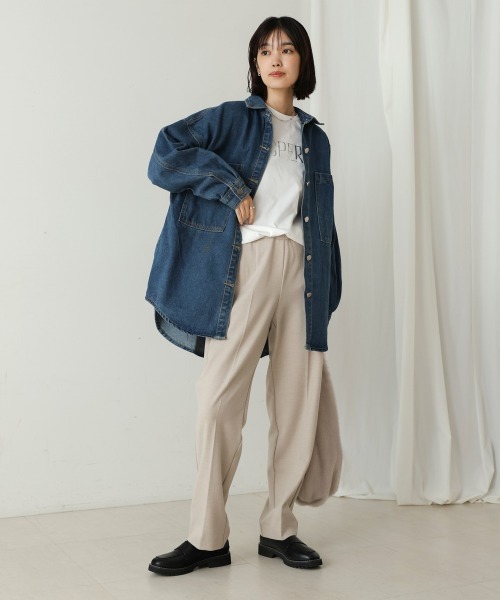 Bou Jeloud(ブージュルード)の「BIGポケットデニムジャケット(デニムジャケット・レディース・ライトブルー/ブルー/ブラック・38)」の18枚目の写真