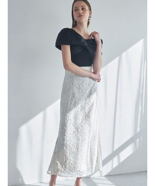 MERCURYDUO（マーキュリーデュオ）の「カラーレースバックシャンスカート（スカート・レディース・オフホワイト/イエロー・SMALL/MEDIUM）」の12枚目の写真