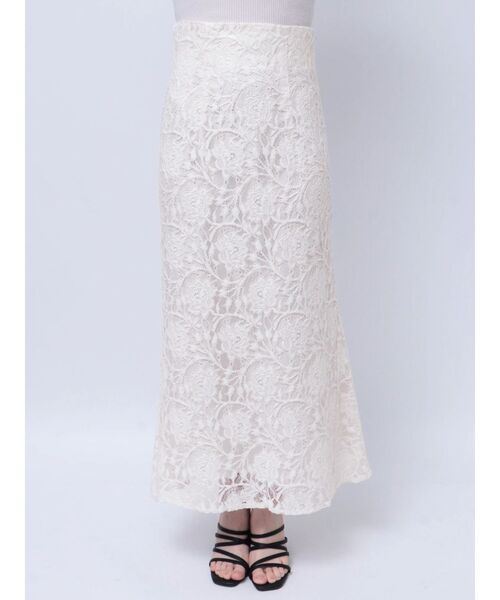 MERCURYDUO（マーキュリーデュオ）の「カラーレースバックシャンスカート（スカート・レディース・オフホワイト/イエロー・SMALL/MEDIUM）」の15枚目の写真