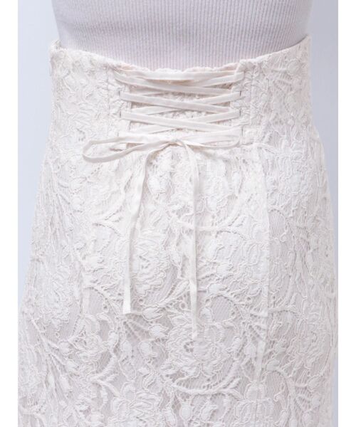 MERCURYDUO（マーキュリーデュオ）の「カラーレースバックシャンスカート（スカート・レディース・オフホワイト/イエロー・SMALL/MEDIUM）」の18枚目の写真