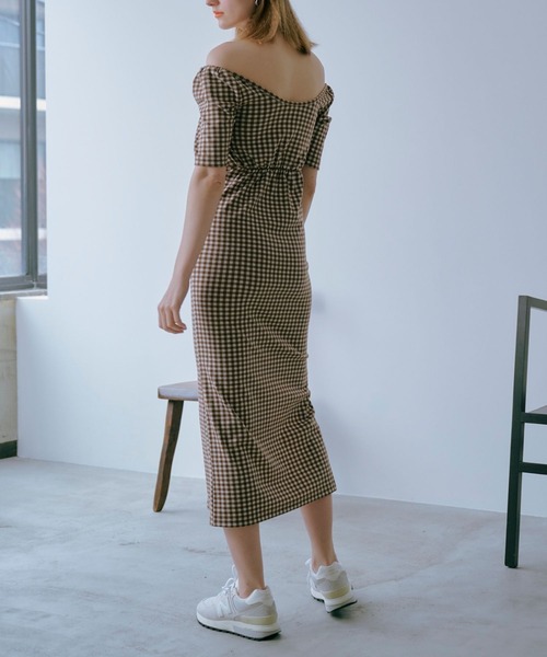 ギンガムストレートワンピース（ワンピース）｜Lil Ambition（リル