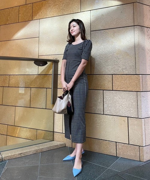 ギンガムストレートワンピース（ワンピース）｜Lil Ambition（リル