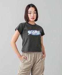 X-girl | GALAXY LOGO S/S BABY TEE(Tシャツ/カットソー)