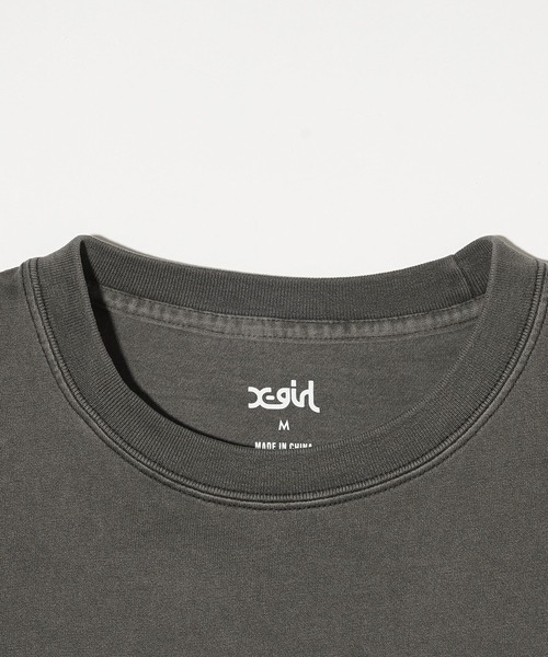 X-girl(エックスガール)の「GALAXY LOGO S/S BABY TEE(Tシャツ/カットソー・レディース・ブラック/オリーブ/ホワイト・S/M)」の14枚目の写真