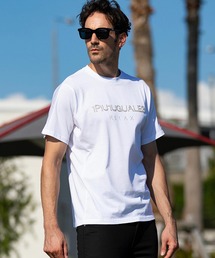 1PIU1UGUALE3 RELAX | 1PIU1UGUALE3 RELAX(ウノピゥウノウグァーレトレ リラックス)ビーズロゴ半袖Tシャツ(Tシャツ/カットソー)