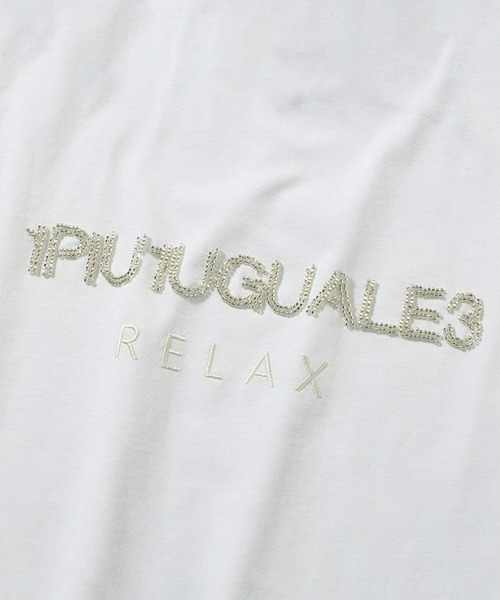 1PIU1UGUALE3 RELAX (ウノピゥウノウグァーレトレ リラックス)の「1PIU1UGUALE3 RELAX(ウノピゥウノウグァーレトレ リラックス)ビーズロゴ半袖Tシャツ(Tシャツ/カットソー・メンズ・ホワイト/ブラック・S/M/L/XL/XXL)」の17枚目の写真