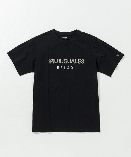 1PIU1UGUALE3 RELAX (ウノピゥウノウグァーレトレ リラックス)の「1PIU1UGUALE3 RELAX(ウノピゥウノウグァーレトレ リラックス)ビーズロゴ半袖Tシャツ(Tシャツ/カットソー・メンズ・ホワイト/ブラック・S/M/L/XL/XXL)」の8枚目の写真
