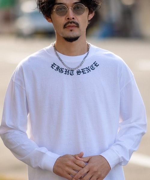 SIDEWAY STANCE(サイドウェイスタンス)の「【SIDEWAY STANCE】オリジナル ロゴ プリント ロンT(Tシャツ/カットソー・メンズ・ブラック系/ブルー系/ブルー系1/ホワイト/ブラック系1/ブルー/ブラック/ホワイト系/ホワイト系1/スカイブルー系1/スカイブルー/スカイブルー系/ホワイト系2/ブラック系2/ブルー系2/ブラック系3/ブルー系3/ホワイト系3・SMALL/MEDIUM/LARGE/X-LARGE)」の4枚目の写真