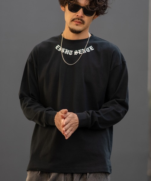 SIDEWAY STANCE(サイドウェイスタンス)の「【SIDEWAY STANCE】オリジナル ロゴ プリント ロンT(Tシャツ/カットソー・メンズ・ブラック系/ブルー系/ブルー系1/ホワイト/ブラック系1/ブルー/ブラック/ホワイト系/ホワイト系1/スカイブルー系1/スカイブルー/スカイブルー系/ホワイト系2/ブラック系2/ブルー系2/ブラック系3/ブルー系3/ホワイト系3・SMALL/MEDIUM/LARGE/X-LARGE)」の9枚目の写真
