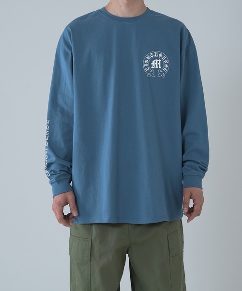 SIDEWAY STANCE(サイドウェイスタンス)の「【SIDEWAY STANCE】オリジナル ロゴ プリント ロンT(Tシャツ/カットソー・メンズ・ブラック系/ブルー系/ブルー系1/ホワイト/ブラック系1/ブルー/ブラック/ホワイト系/ホワイト系1/スカイブルー系1/スカイブルー/スカイブルー系/ホワイト系2/ブラック系2/ブルー系2/ブラック系3/ブルー系3/ホワイト系3・SMALL/MEDIUM/LARGE/X-LARGE)」の12枚目の写真