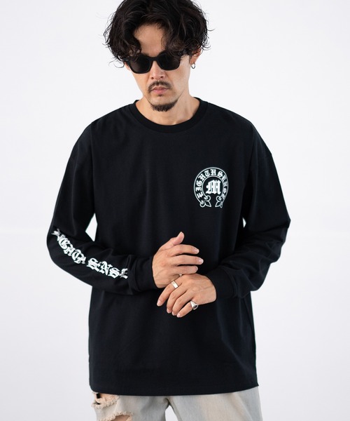 SIDEWAY STANCE(サイドウェイスタンス)の「【SIDEWAY STANCE】オリジナル ロゴ プリント ロンT(Tシャツ/カットソー・メンズ・ブラック系/ブルー系/ブルー系1/ホワイト/ブラック系1/ブルー/ブラック/ホワイト系/ホワイト系1/スカイブルー系1/スカイブルー/スカイブルー系/ホワイト系2/ブラック系2/ブルー系2/ブラック系3/ブルー系3/ホワイト系3・SMALL/MEDIUM/LARGE/X-LARGE)」の6枚目の写真
