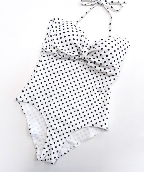 完売品 ドット柄ワンピース水着 ドット柄 ワンピース 水着[品番：AGCW0001924]｜SUNSHINE CLOSET