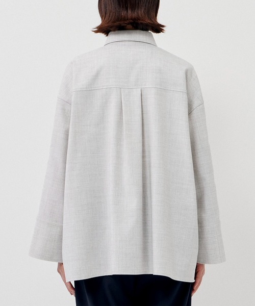 CITY TOKYO(シティトウキョウ)の「リネンライクオーバーシャツ(シャツ/ブラウス・レディース・ダークグレー/ライトグレー・FREE)」の22枚目の写真