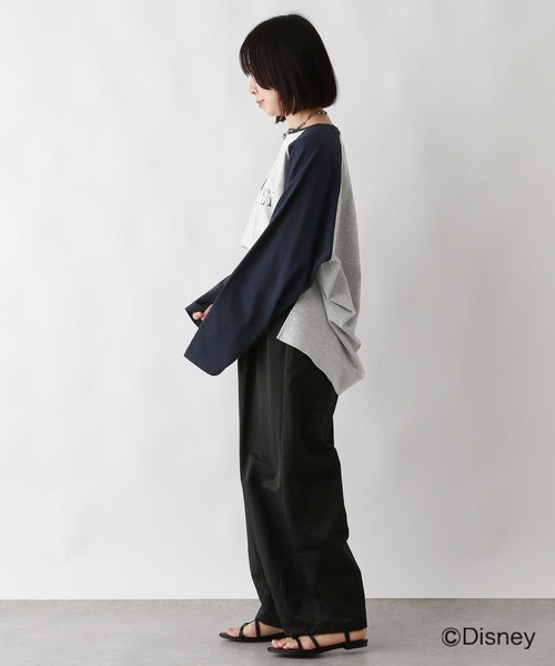 LEPSIM(レプシィム)の「MICKEY/ラグランロンT 109014(Tシャツ/カットソー・レディース・ブラック/ネイビー/ベージュ・FREE)」の14枚目の写真