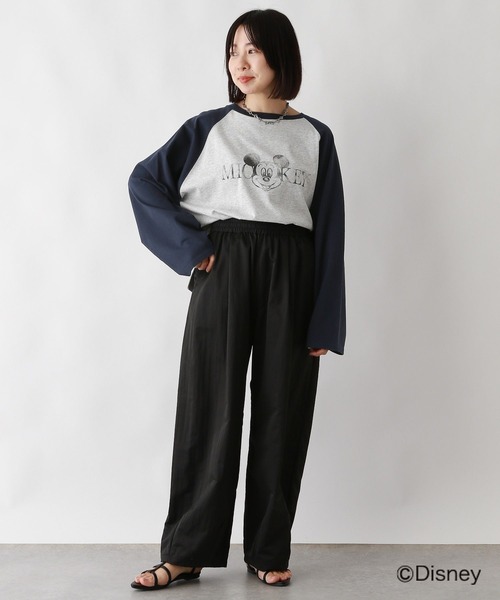 LEPSIM(レプシィム)の「MICKEY/ラグランロンT 109014(Tシャツ/カットソー・レディース・ブラック/ネイビー/ベージュ・FREE)」の16枚目の写真