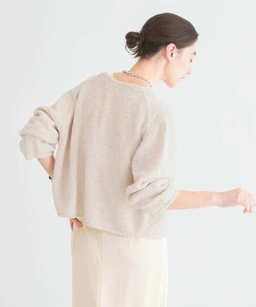 URBAN RESEARCH(アーバンリサーチ)の「ラメブークレカーディガン(カーディガン/ボレロ・レディース・アイボリー/ブラック/レッド・FREE)」の10枚目の写真