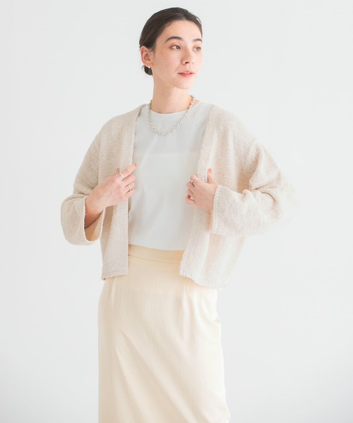 URBAN RESEARCH(アーバンリサーチ)の「ラメブークレカーディガン(カーディガン/ボレロ・レディース・アイボリー/ブラック/レッド・FREE)」の11枚目の写真