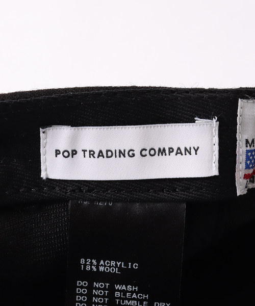 POP TRADING COMPANY(ポップトレーディングカンパニー)の「【POP TRADING COMPANY / ポップトレーディングカンパニー】initials sixpanel cap(キャップ・メンズ・ブラック・FREE)」の11枚目の写真