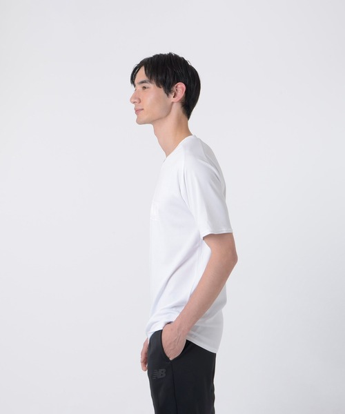 NEW BALANCE(ニューバランス)の「Black Out Collectionプラクティスシャツショートスリーブ リニアロゴ(Tシャツ/カットソー・メンズ・ブラック/ホワイト・X-LARGE/LARGE/MEDIUM/SMALL/XX-LARGE)」の10枚目の写真