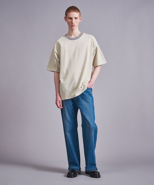 BEAUTY&YOUTH UNITED ARROWS(ビューティーアンドユースユナイテッドアローズ)の「<VATANLOOP × monkey time> オーガニック ボーダー Tシャツ(Tシャツ/カットソー・メンズ・ライトグレー/ダークグリーン/ブラック・XL/L/M/S)」の11枚目の写真