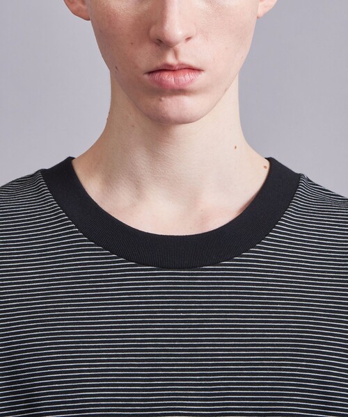 BEAUTY&YOUTH UNITED ARROWS(ビューティーアンドユースユナイテッドアローズ)の「<VATANLOOP × monkey time> オーガニック ボーダー Tシャツ(Tシャツ/カットソー・メンズ・ライトグレー/ダークグリーン/ブラック・XL/L/M/S)」の18枚目の写真