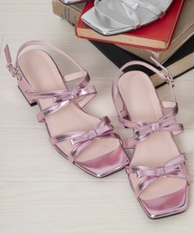 WEGO/リボンヒールサンダル