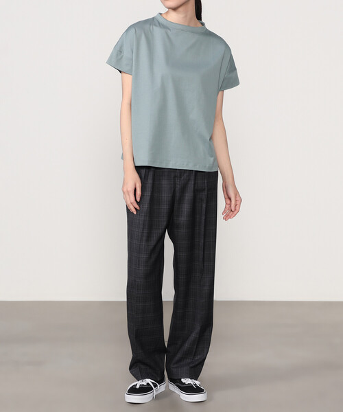 handvaerk(ハンドバーク)の「handvaerk | 60/2 ボトルネックTシャツ WOMEN(Tシャツ/カットソー・レディース・ブラウン系その他/ブラウン系その他2/ブラック/ブルー系その他2/ホワイト/ベージュ系その他/ダークグレー/グリーン系その他・S)」の10枚目の写真