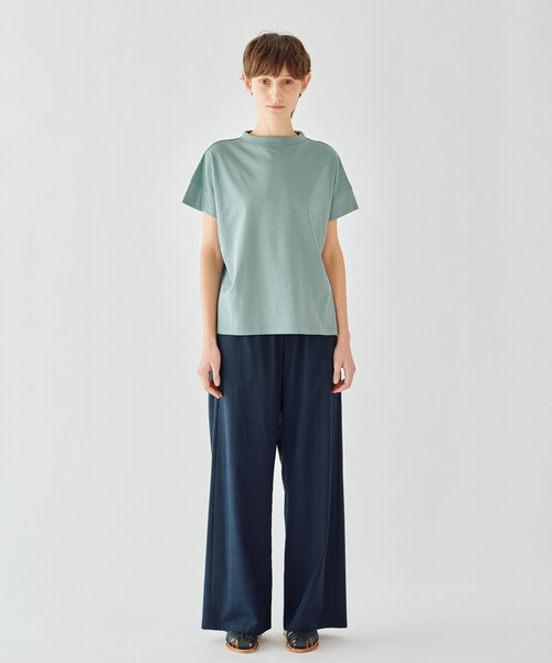 handvaerk(ハンドバーク)の「handvaerk | 60/2 ボトルネックTシャツ WOMEN(Tシャツ/カットソー・レディース・ブラウン系その他/ブラウン系その他2/ブラック/ブルー系その他2/ホワイト/ベージュ系その他/ダークグレー/グリーン系その他・S)」の9枚目の写真