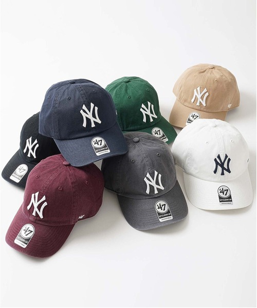 '47(フォーティーセブン)の「47 Yankees 47 CLEAN UP RGW17GW(キャップ・メンズ・ブラック/ホワイト/バーガンディー/グリーン/ライトグレー/チャコール/パープル/ネイビー・ONE SIZE)」の9枚目の写真