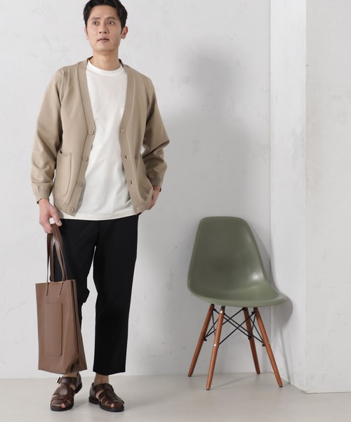 FOUND GOOD（ファウンドグッド）の「ポリガラニットカーデ（カーディガン/ボレロ・メンズ・ネイビー/ベージュ/グリーン系4/ホワイト系5・S/M/L/XL）」の9枚目の写真