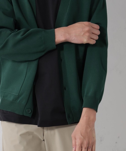 FOUND GOOD（ファウンドグッド）の「ポリガラニットカーデ（カーディガン/ボレロ・メンズ・ネイビー/ベージュ/グリーン系4/ホワイト系5・S/M/L/XL）」の15枚目の写真