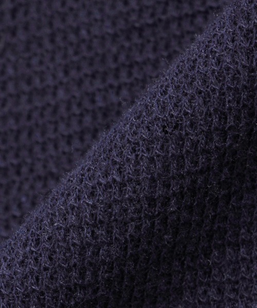 petit main(プティマイン)の「【UVカット・接触冷感】ワッフルパーカー(パーカー・キッズ・ネイビー/ライトグリーン/オフホワイト・110cm/100cm/90cm/80cm/130cm/120cm)」の7枚目の写真