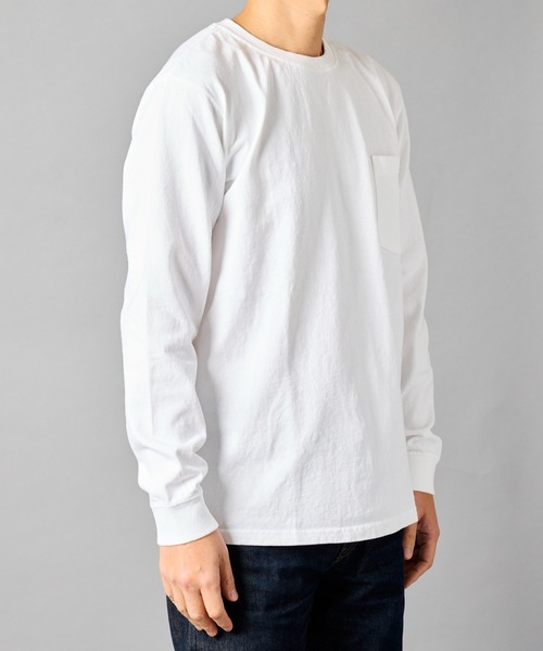 Goodwear(Since1983)(グッドウェア)の「【 GOODWEAR / グッドウェア 】REGULAR FIT CREWNECK LONGSLEEVE TEE / レギュラーフィット クルーネック長袖Tシャツ(アメリカ製)(Tシャツ/カットソー・メンズ・グレイッシュベージュ/ブラック/ホワイト・SMALL/MEDIUM/LARGE/X-LARGE/XX-LARGE)」の12枚目の写真