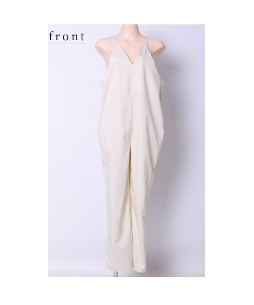Sawa a la mode（サワアラモード）の「ワイドパンツサロペット（サロペット/オーバーオール・レディース・ベージュ・FREE）」の20枚目の写真