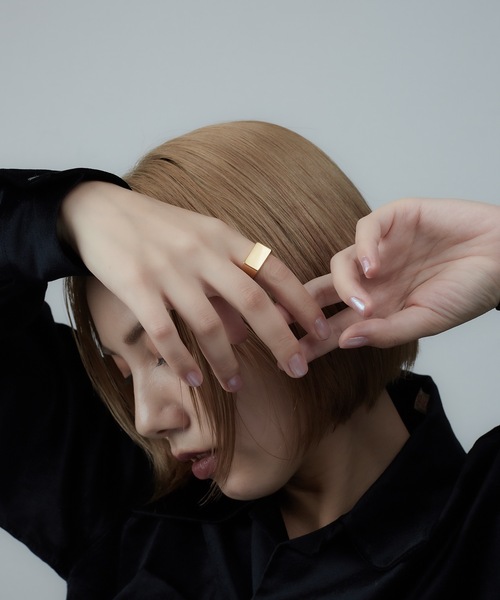 AKEL（アケル）の「【AKEL】アケル/ シグネットリング/ 金属アレルギー対応(サージカルステンレス)（リング・メンズ・ゴールド/シルバー/ブラック/シルバー系その他・#20/#18/#9/#11/#13）」の6枚目の写真