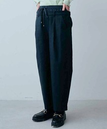 ＭＥＤＥ１９Ｆ　綿麻へリンボーン素材のダブルウエストパンツ