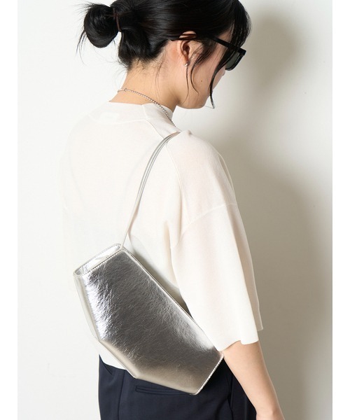 シアーワイドTニット MIESROHE ミースロエ トップス ニット　グレー MIESROHE（ミースロエ）の「sustainableｼｱｰﾜｲﾄﾞTﾆｯﾄ（ニット/セーター