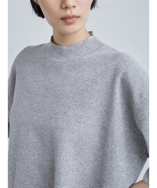 シアーワイドTニット MIESROHE ミースロエ トップス ニット　グレー MIESROHE]シアーワイドTニット | KOBUNSHA SELECT SHOP