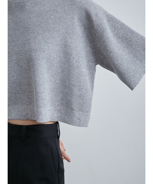 MIESROHE（ミースロエ）の「sustainableｼｱｰﾜｲﾄﾞTﾆｯﾄ（ニット