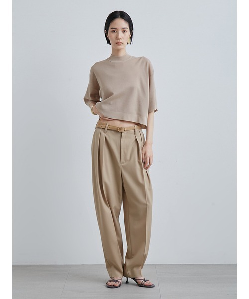 MIESROHE（ミースロエ）の「sustainableｼｱｰﾜｲﾄﾞTﾆｯﾄ（ニット