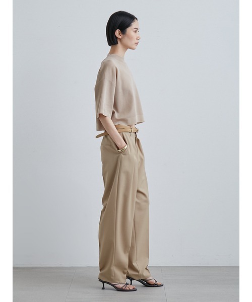 MIESROHE（ミースロエ）の「sustainableｼｱｰﾜｲﾄﾞTﾆｯﾄ（ニット