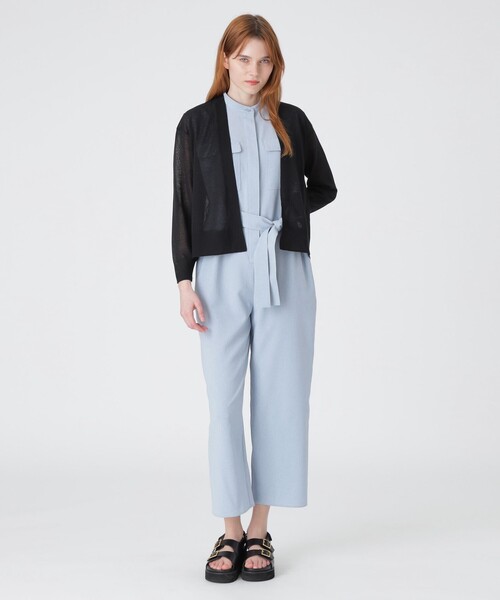 ブルーレーベルクレストブリッジ BLUE LABEL CRESTBRIDGE 25SS シアーニットボタンレスカーディガン 長袖 38 ホワイト レディース 2611-55N0854102.jpg?v=1743037378