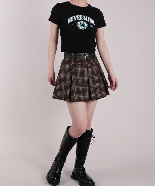 タグ付き未使用品★ブルーレーベル　スカート　チェック　ベルト　ボックスプリーツ 楽天市場】レディース スカート チェックボックスプリーツミニ