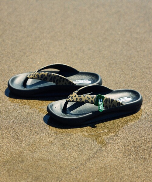 FREAK'S STORE（フリークスストア）の「限定展開 FREAK'S STORE OUTDOORS/フリークスアウトドアーズ リカバリートングサンダル（サンダル・メンズ・ブラック/ベージュ/レオパード・28.0cm/27.0cm/26.0cm/25.0cm/24.0cm/23.0cm）」の9枚目の写真